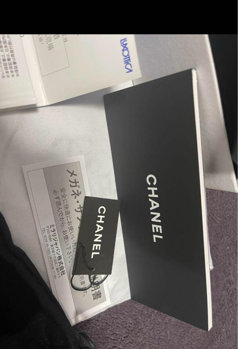 CHANEL キャットアイサングラス ブラック_画像7