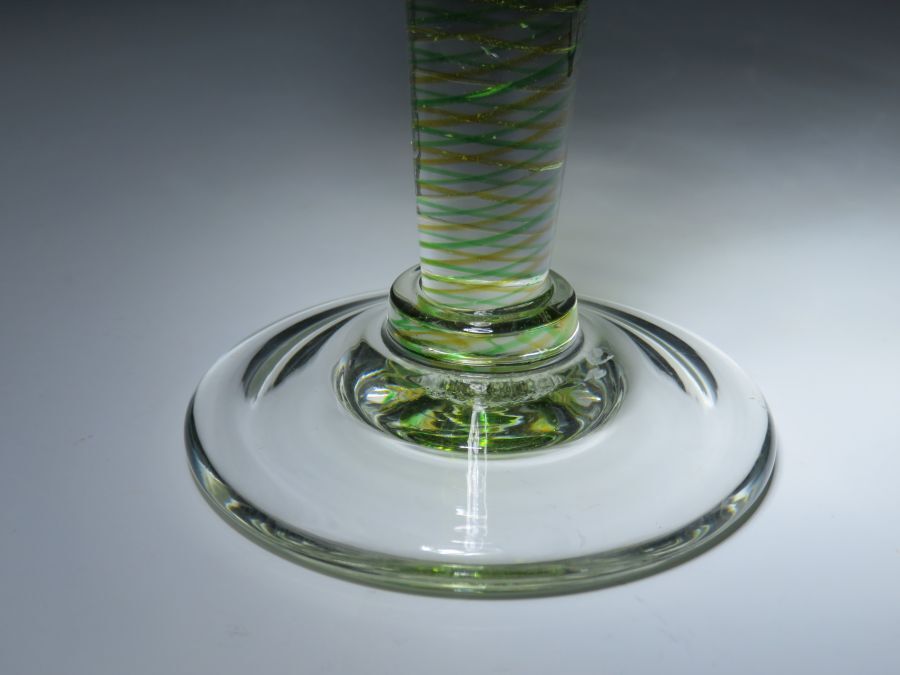 ガラス作家　舩木倭帆　shizuサイン有 ◯No.2 工芸ガラス作家 舩木倭帆 カラーツイストワイングラス2客