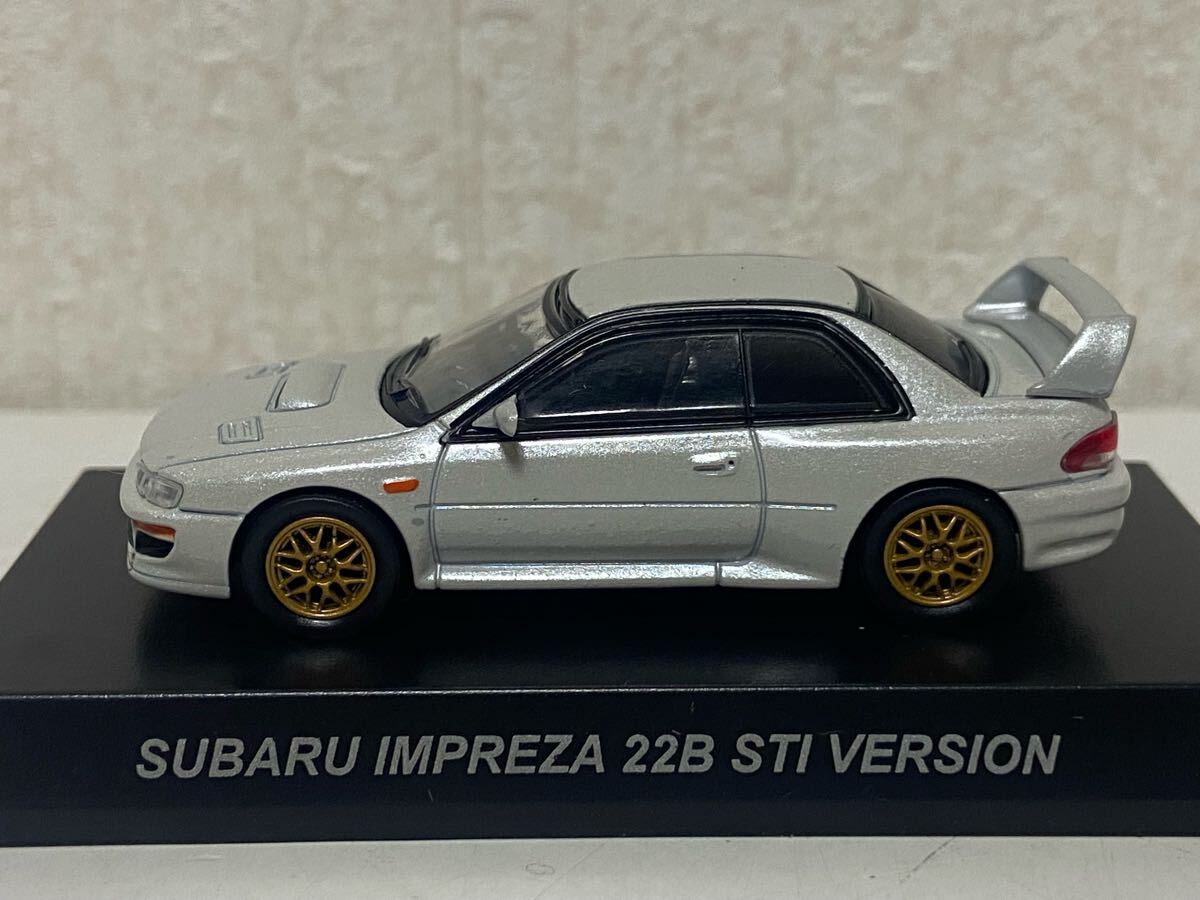 京商 1/64 スバル インプレッサ 22B STIバージョン GC8改 WRX ホワイト KYOSHO SUBARU Impreza _画像2