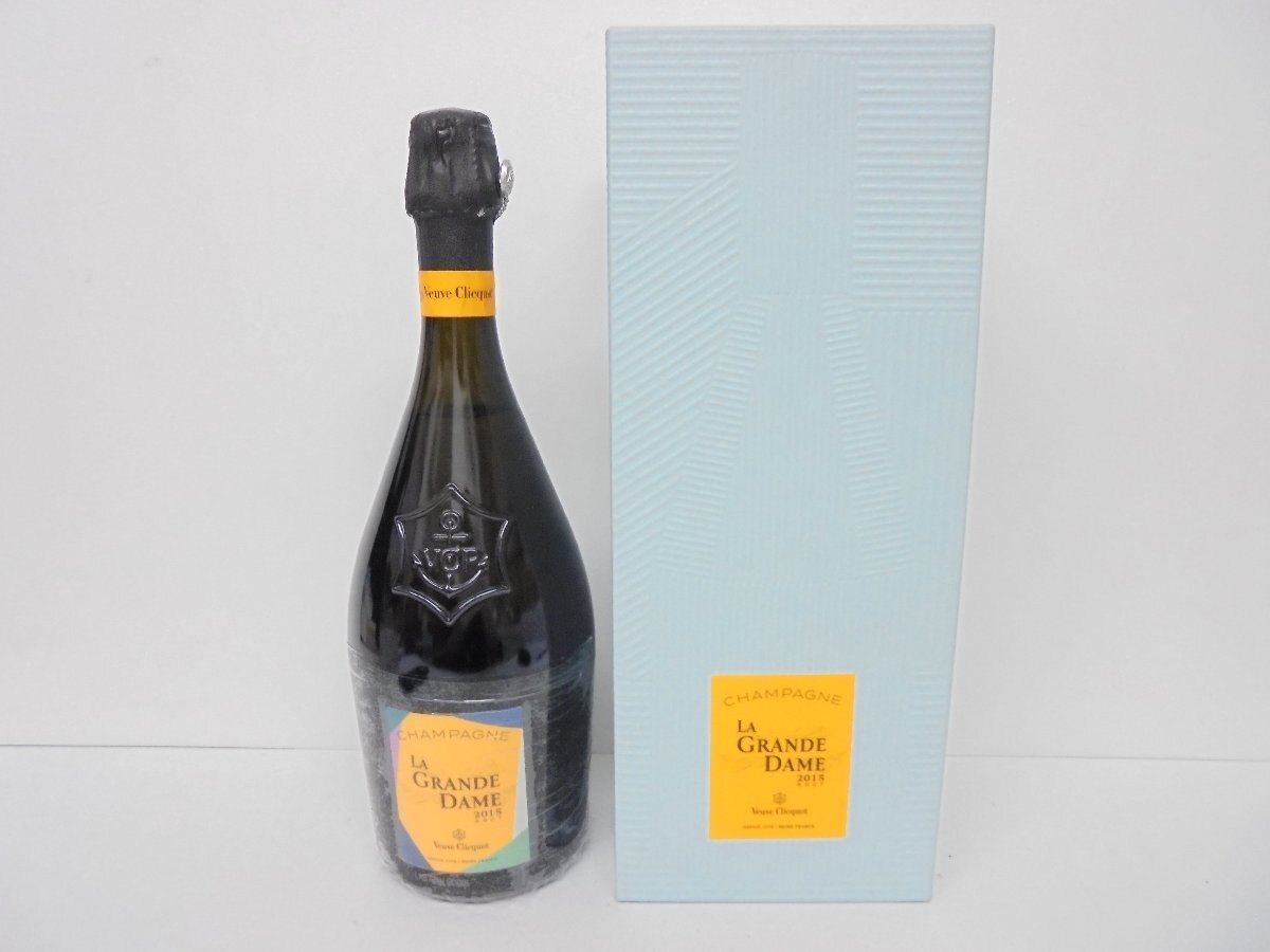 【86】【併売】Veuve Clicquot ヴーヴクリコ ラ?グランダム 2015 12.5% 750ml 箱付き 箱水色 未開栓
