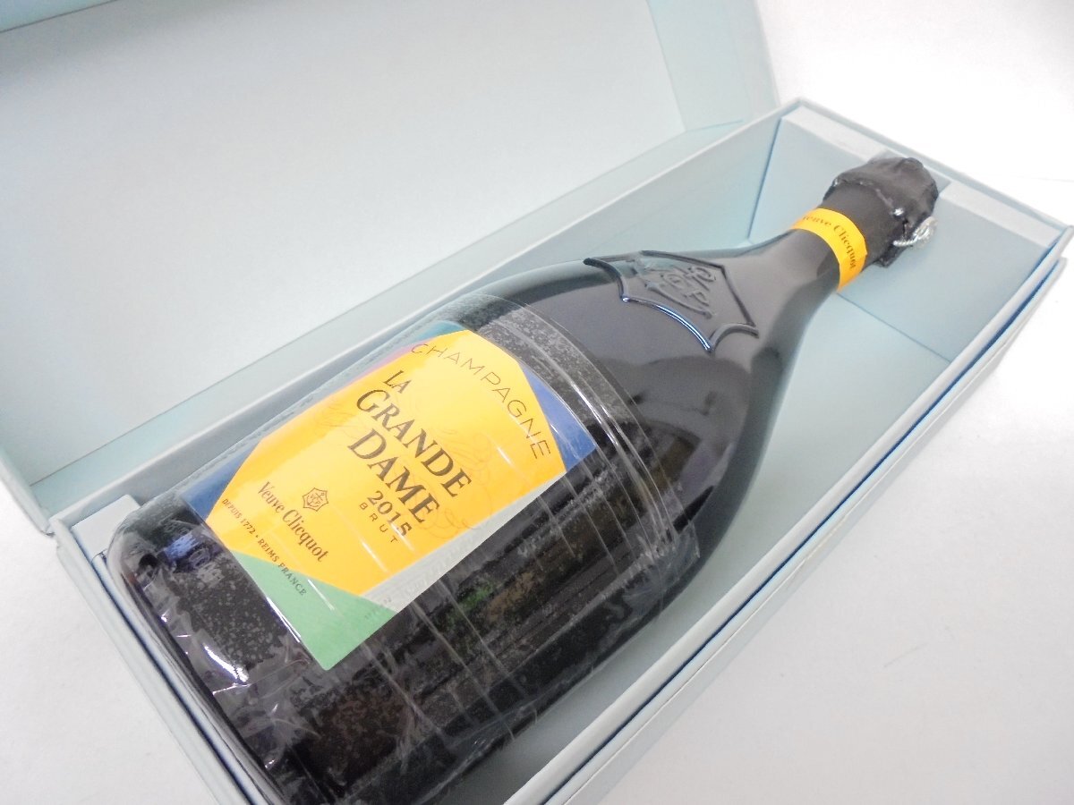 【86】【併売】Veuve Clicquot ヴーヴクリコ ラ?グランダム 2015 12.5% 750ml 箱付き 箱水色 未開栓