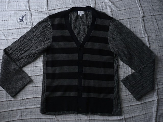 LANVIN en Bleu｜ランバンオンブルー★ウールカーディガン　　グレー_画像1