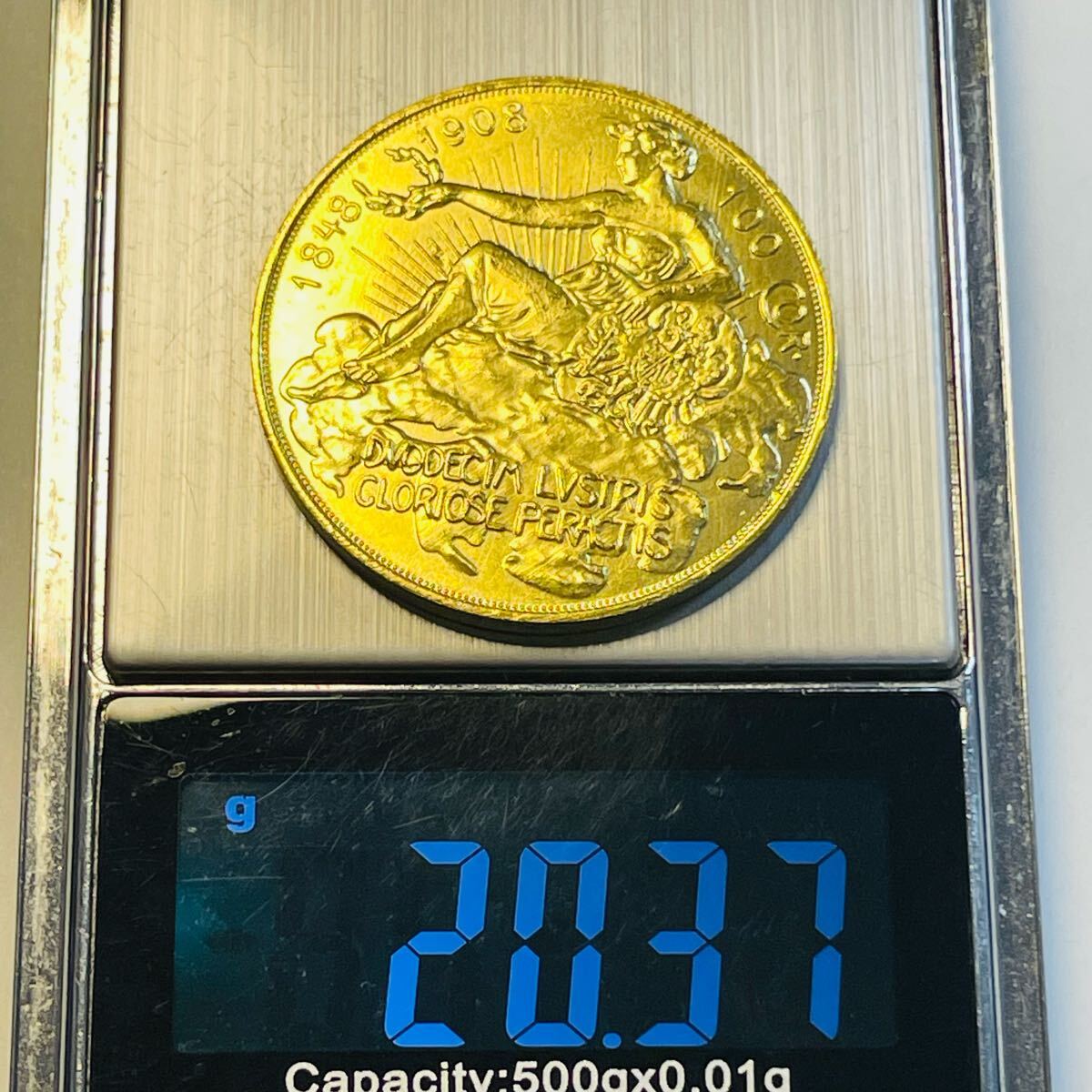 Öオーストリア帝国*フランツヨーゼフ1世在位60年記念銀貨TOP(実物) オーストリア帝国 硬貨 古銭 フランツ・ヨーゼフ 1 世 1908年