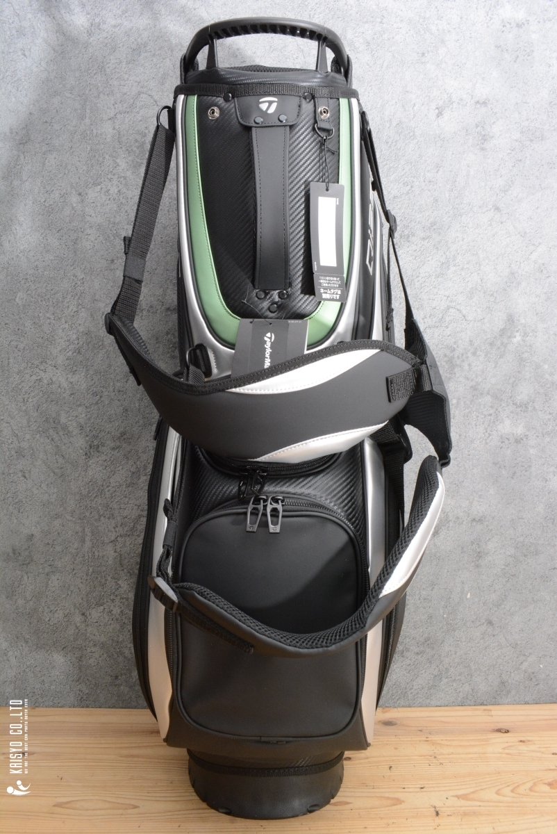 【9.5型 4分割】テーラーメイド Taylor Made Qi35 スタンド式 ツアーモデル キャディバック ブラック/シルバー 9.5型 キャディーバッグ_画像3