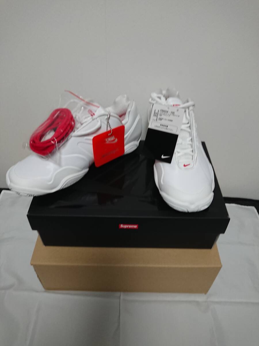 送料無料【白・25㎝】Supreme Nike Courtposite 国内正規 新品未使用 23aw シュプリーム コートポジット スニーカー ナイキ コラボ White_画像5