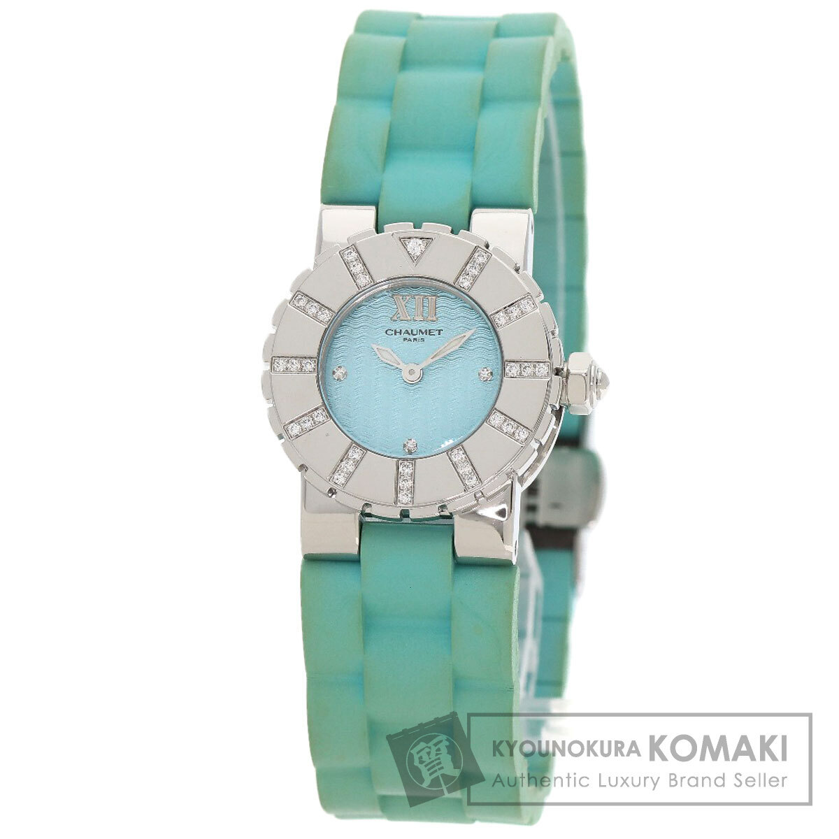 Chaumet ショーメ クラスワン　ダイヤモンド 腕時計 ステンレススチール ラバー レディース 中古