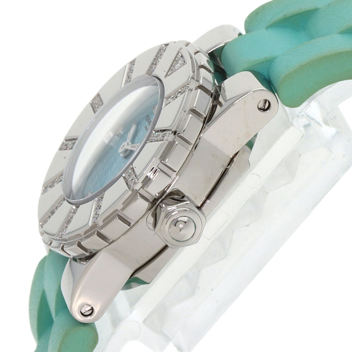 Chaumet ショーメ クラスワン　ダイヤモンド 腕時計 ステンレススチール ラバー レディース 中古