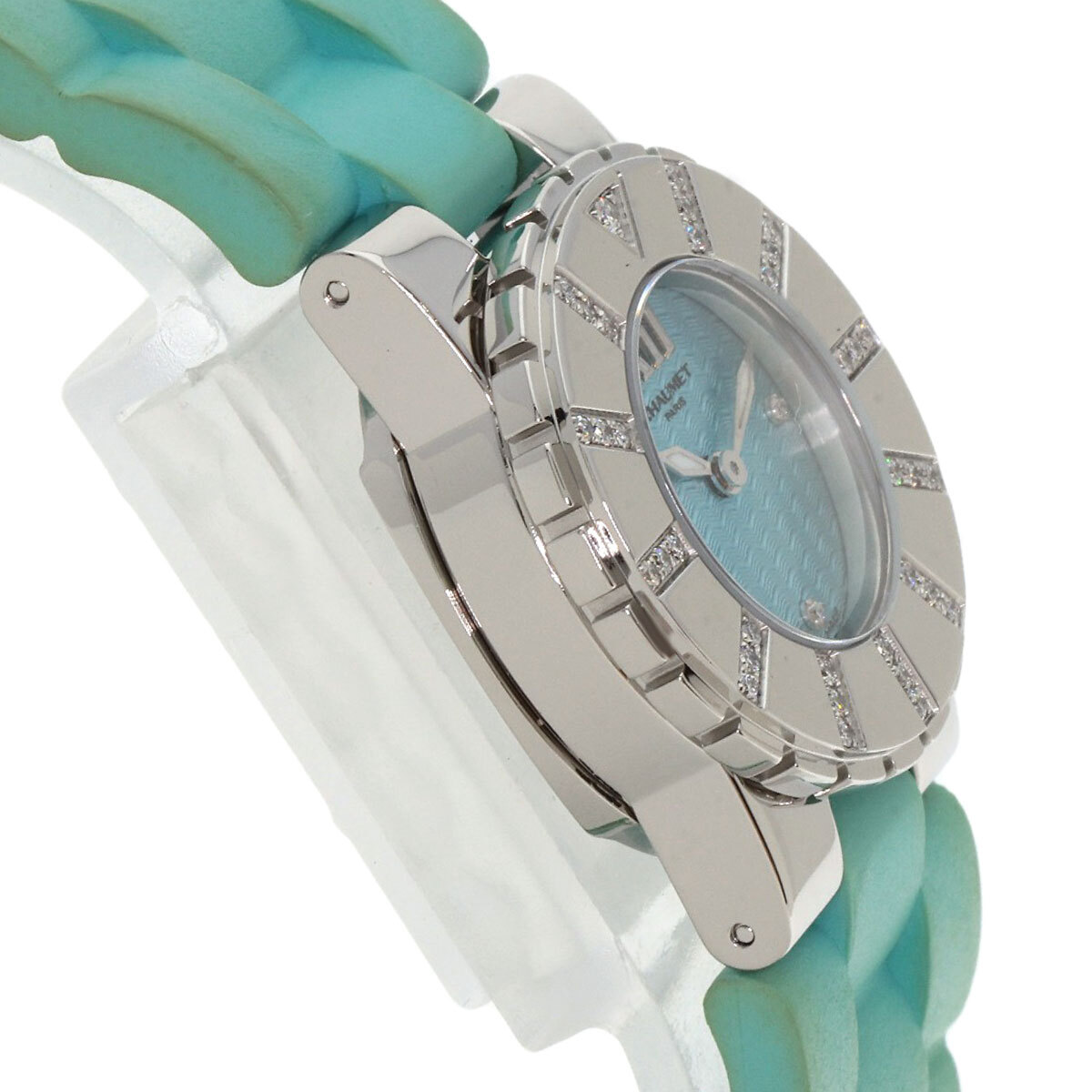 Chaumet ショーメ クラスワン　ダイヤモンド 腕時計 ステンレススチール ラバー レディース 中古