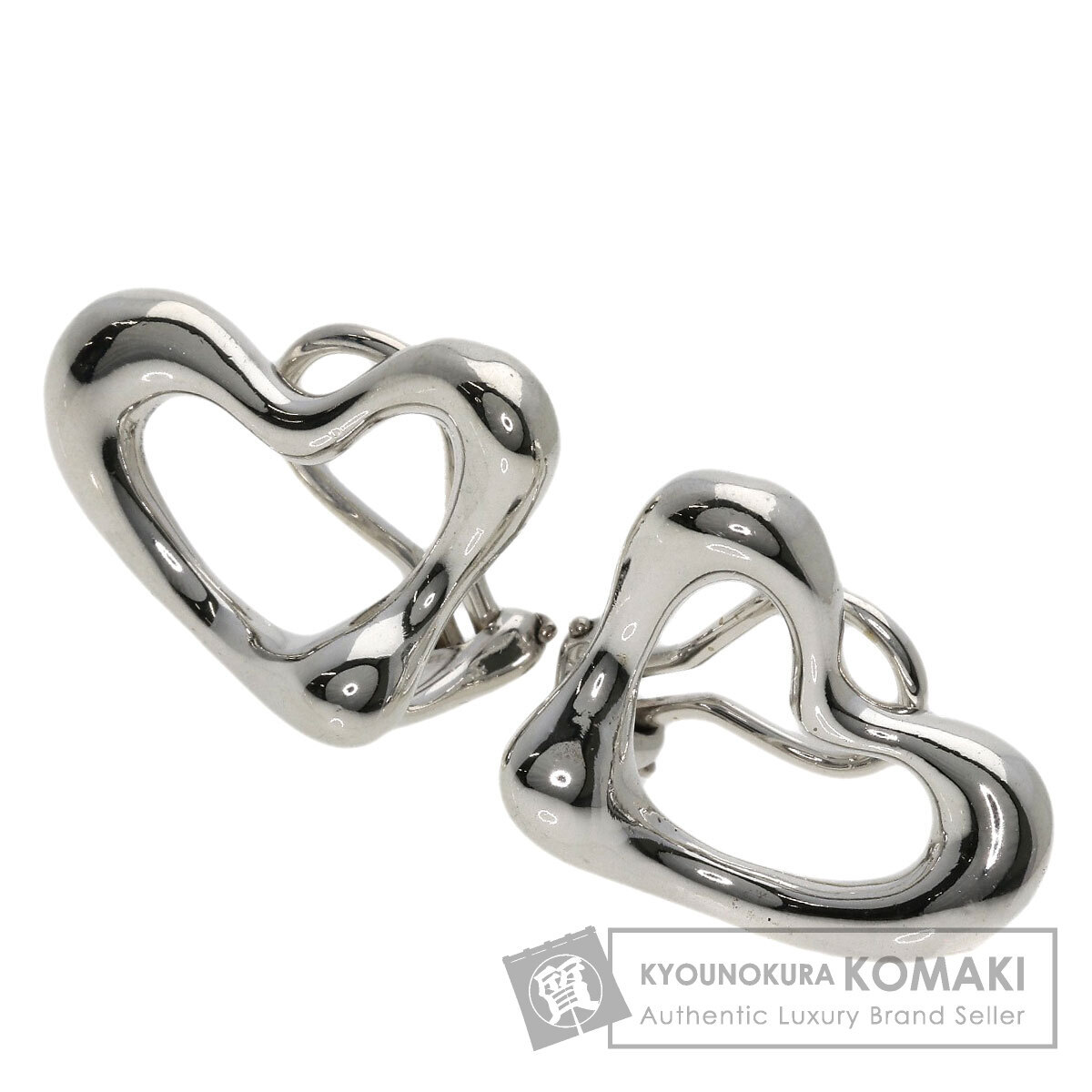 TIFFANY&Co. ティファニー オープンハート イヤリング シルバー レディース 中古_画像1