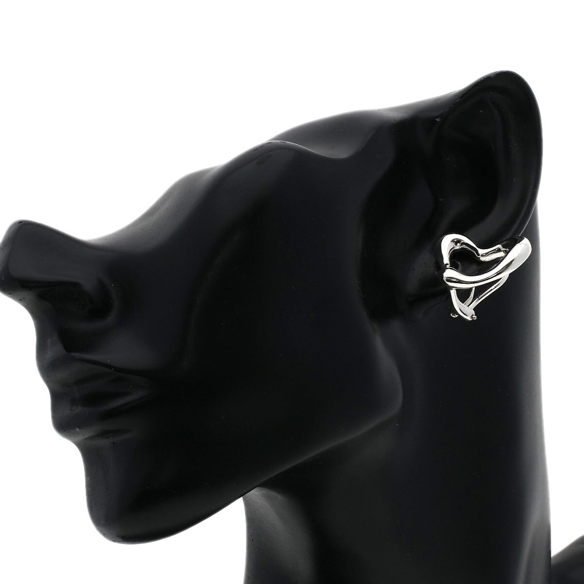 TIFFANY&Co. ティファニー オープンハート イヤリング シルバー レディース 中古_画像3