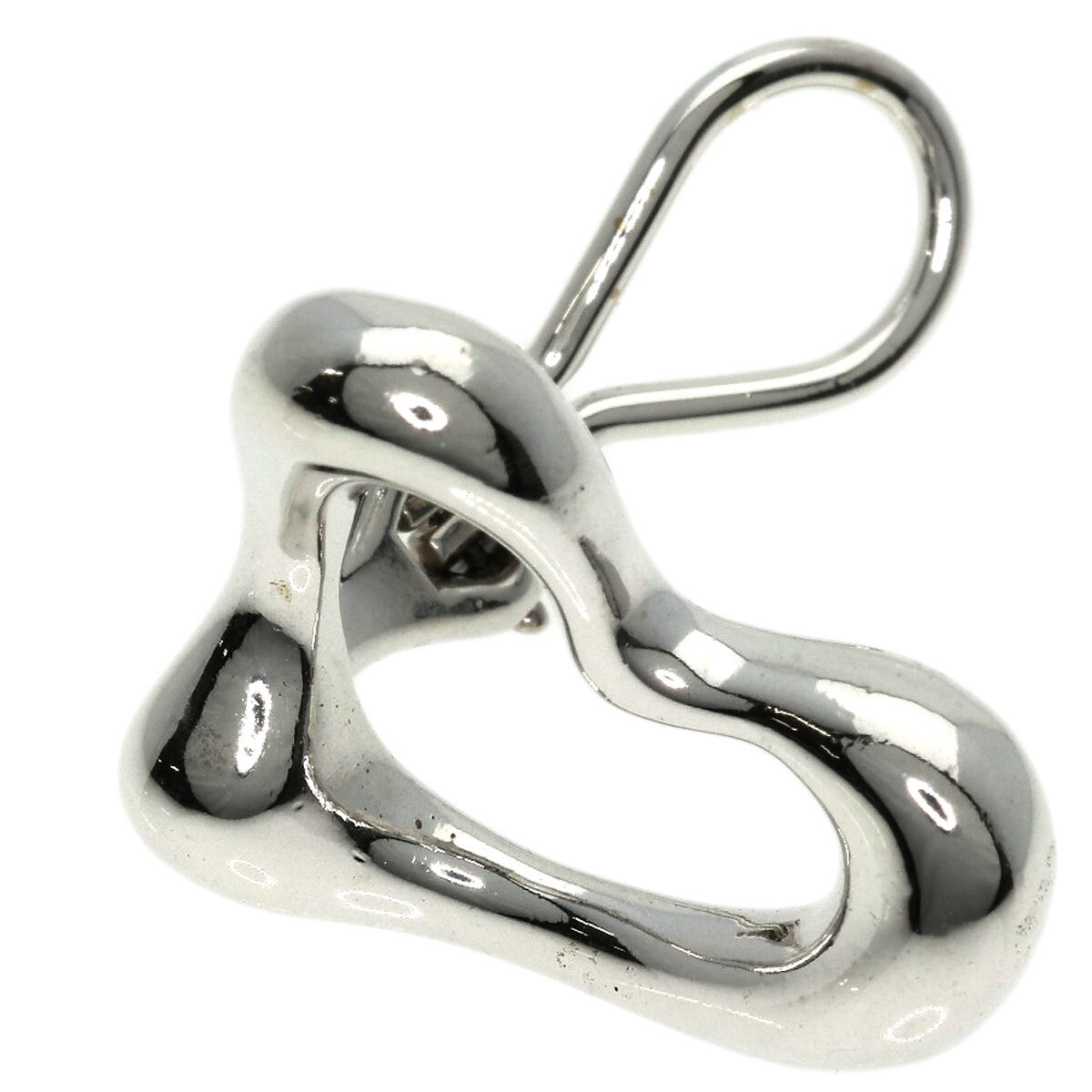 TIFFANY&Co. ティファニー オープンハート イヤリング シルバー レディース 中古_画像4