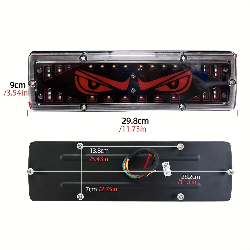 2個セット 車用 ヘッドライト デビルアイ LEDライト 補助ライト29.8cm デーモンアイ 12-24V 装飾 外装 カーライト おしゃれ 明るい t7854_画像5