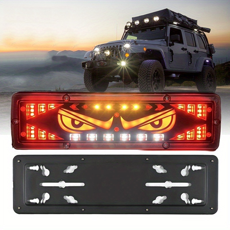 2個セット 車用 ヘッドライト デビルアイ LEDライト 補助ライト29.8cm デーモンアイ 12-24V 装飾 外装 カーライト おしゃれ 明るい t7854_画像4