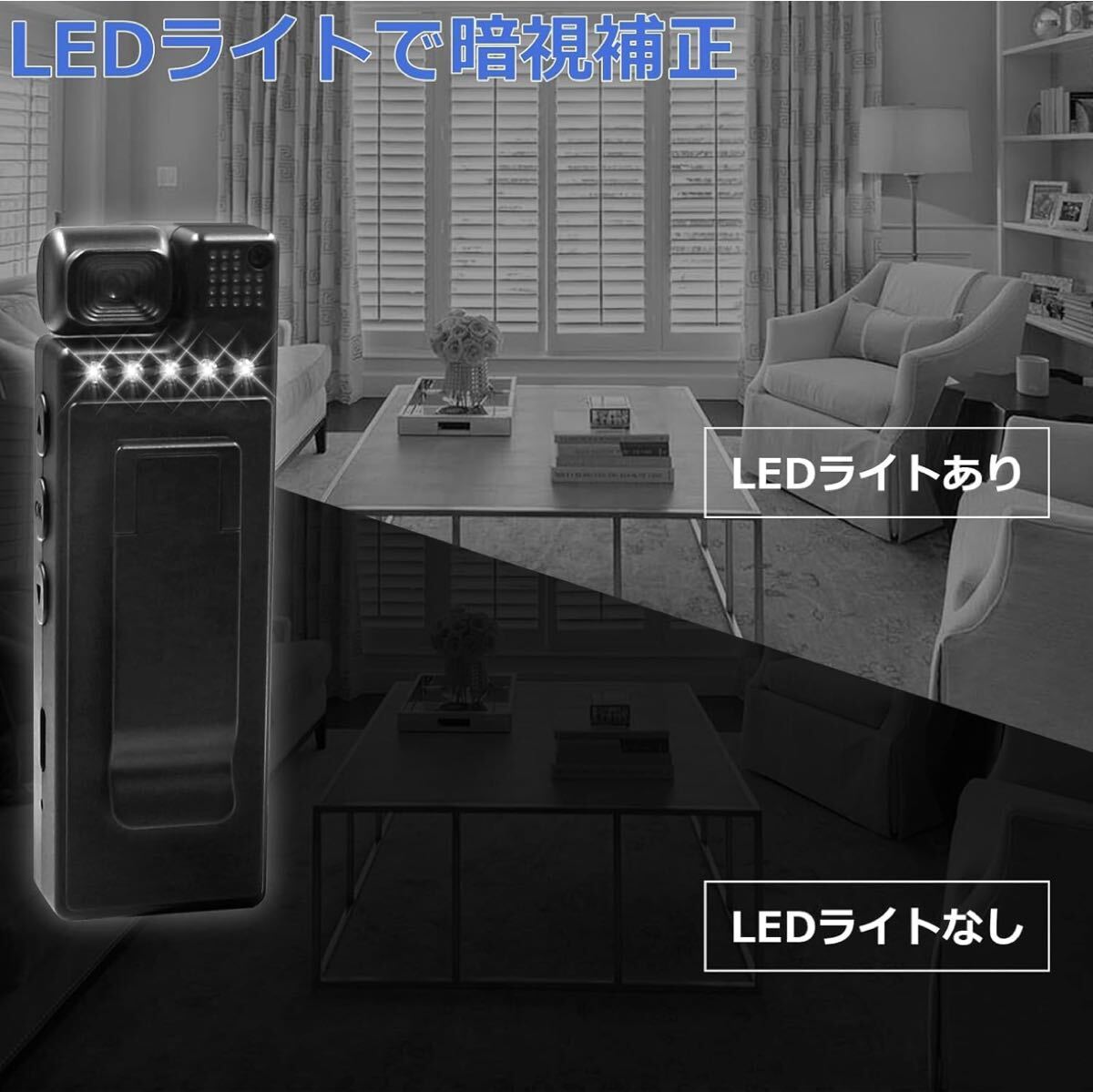 ハンディカメラ 小型カメラ ビデオカメラ 防犯カメラ ボディカメラ クリップ式 ボイスレコーダー 小型 回転レンズ