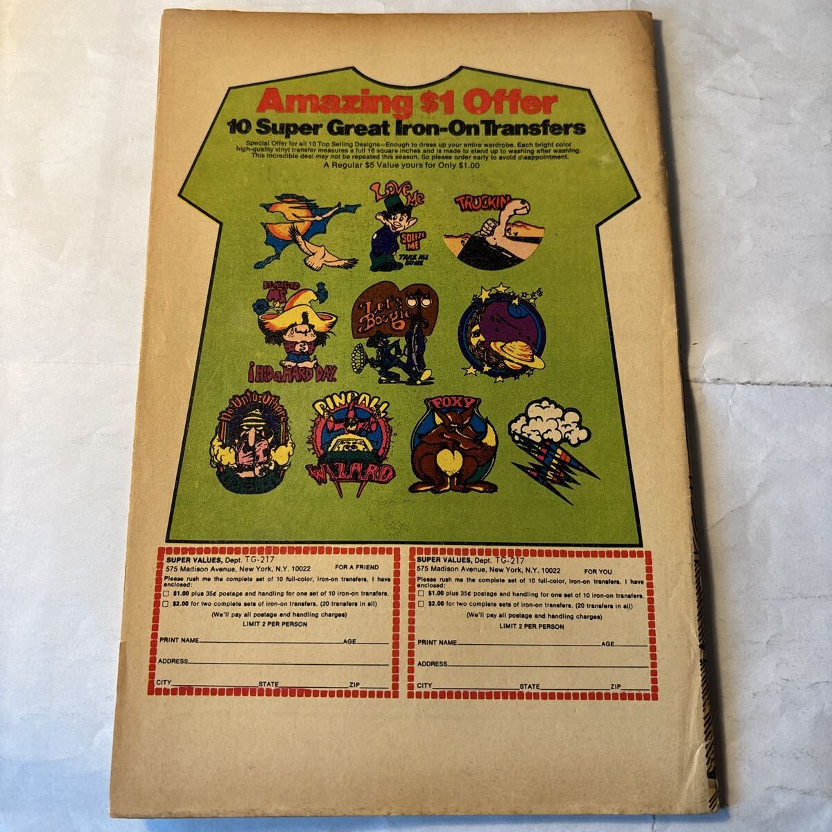 [528]ヴィンテージ アメコミ チャールトン「ファントム」『THE PHANTOM』1976年8月刊 リーフ 古書 雑誌 漫画 USA 広告 70’s_画像2