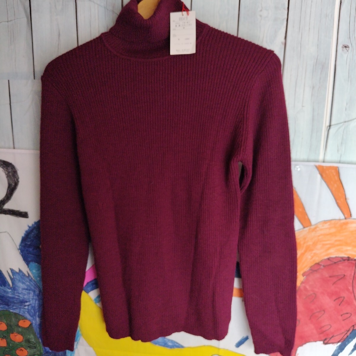 RIFF ＆RAFF レディースMサイズ長袖 ハイネック セーター ニット　け41　新品未使用タグ付き　 長袖セーター_画像2