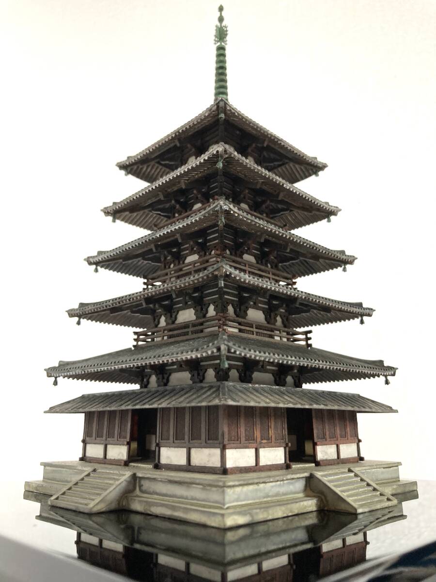 Yahoo!オークション - 古都奈良を偲ぶ 国宝 法隆寺五重塔1/150【アクリ