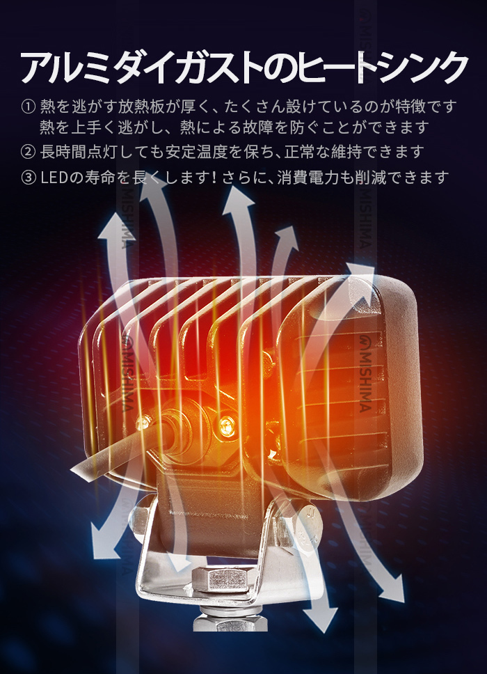 msm0220-os20 compact легкий шина лампа [ одиночный товар ]LED рабочее освещение LED рабочее освещение 20W 12V 24V широкоугольный рассеивание легкий грузовик грузовик кузов лампа водонепроницаемый 