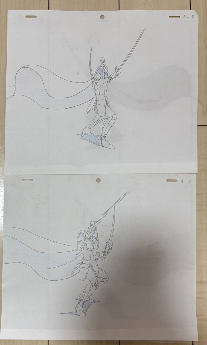 C1580 鎧伝サムライトルーパー 暗黒騎士 セル畫 原畫 動(dòng)畫 池田成 浜津守 サンライズ アニメ