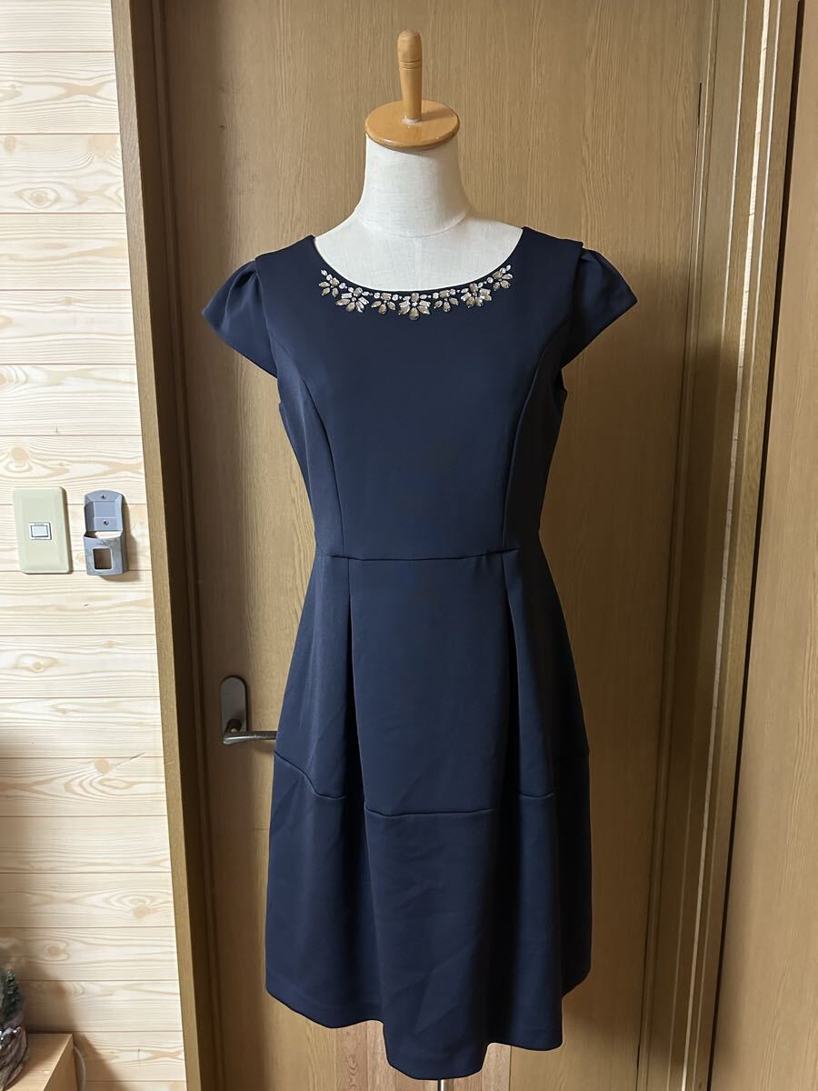 ◇エニィスィス any SiS ビジュー装飾 ワンピース◇結婚式パーティーフォーマル_画像1