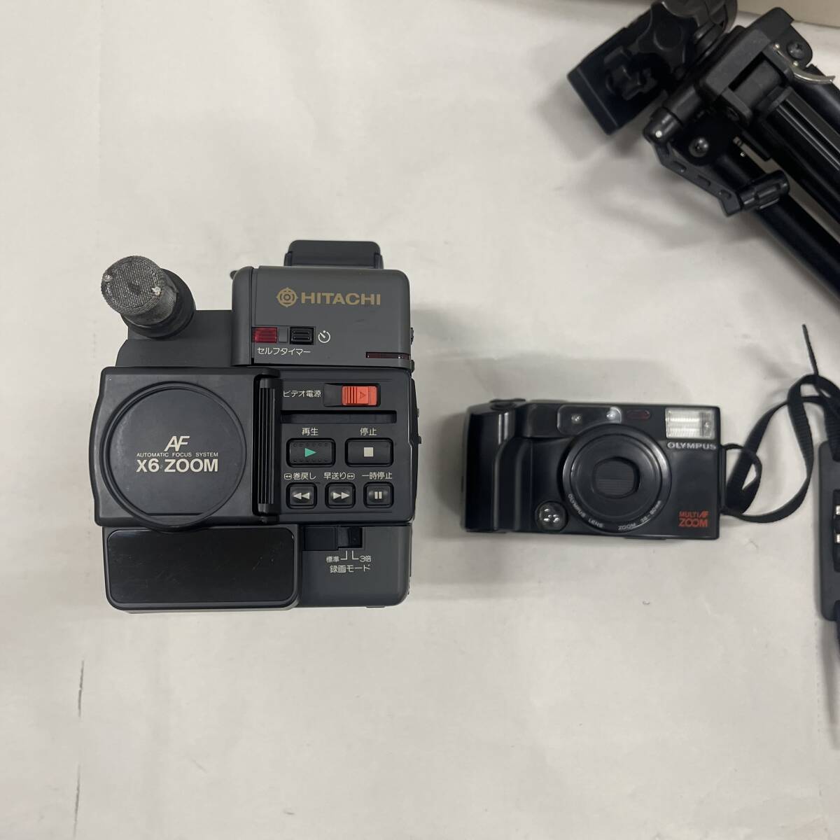 #21027 【現(xiàn)狀品】　カメラ?三腳3點セット　HITACHI　MASTACS　MOVIE　C31　　　OLYMPUS　IZM200　　HANSA　ROCKY-300