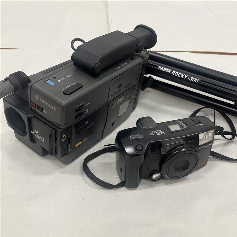 #21027 【現(xiàn)狀品】　カメラ?三腳3點セット　HITACHI　MASTACS　MOVIE　C31　　　OLYMPUS　IZM200　　HANSA　ROCKY-300