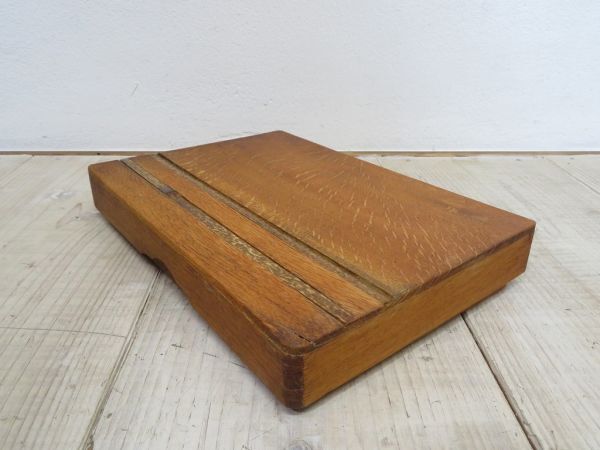 【USED】 1950年代 茶農家納屋から出てきた 文箱 検索用⇒ 昭和レトロ/天然木/無垢材/楢材/オーク/道具箱/裁縫箱/小物入れ/筆箱/F0803_画像1