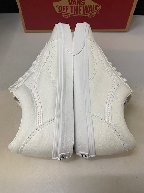 【訳あり新品】VANS Old Skool VN000D3HW00 True White US9.5 27.5cm ヴァンズ オールドスクール スケート トゥルーホワイト_画像7