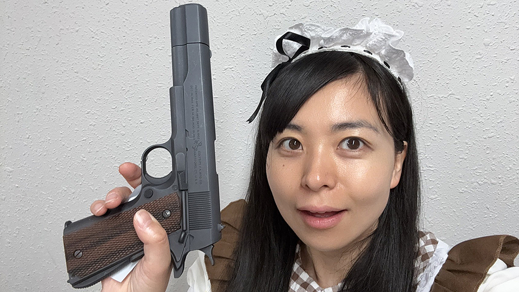 【ガバメント改】コッカー付（7759）73ms　強化＆金属塗装カスタムエアガン　マルイ18禁エアコキ　宮川ゴム　youtube「GTFクマザワ」_画像1