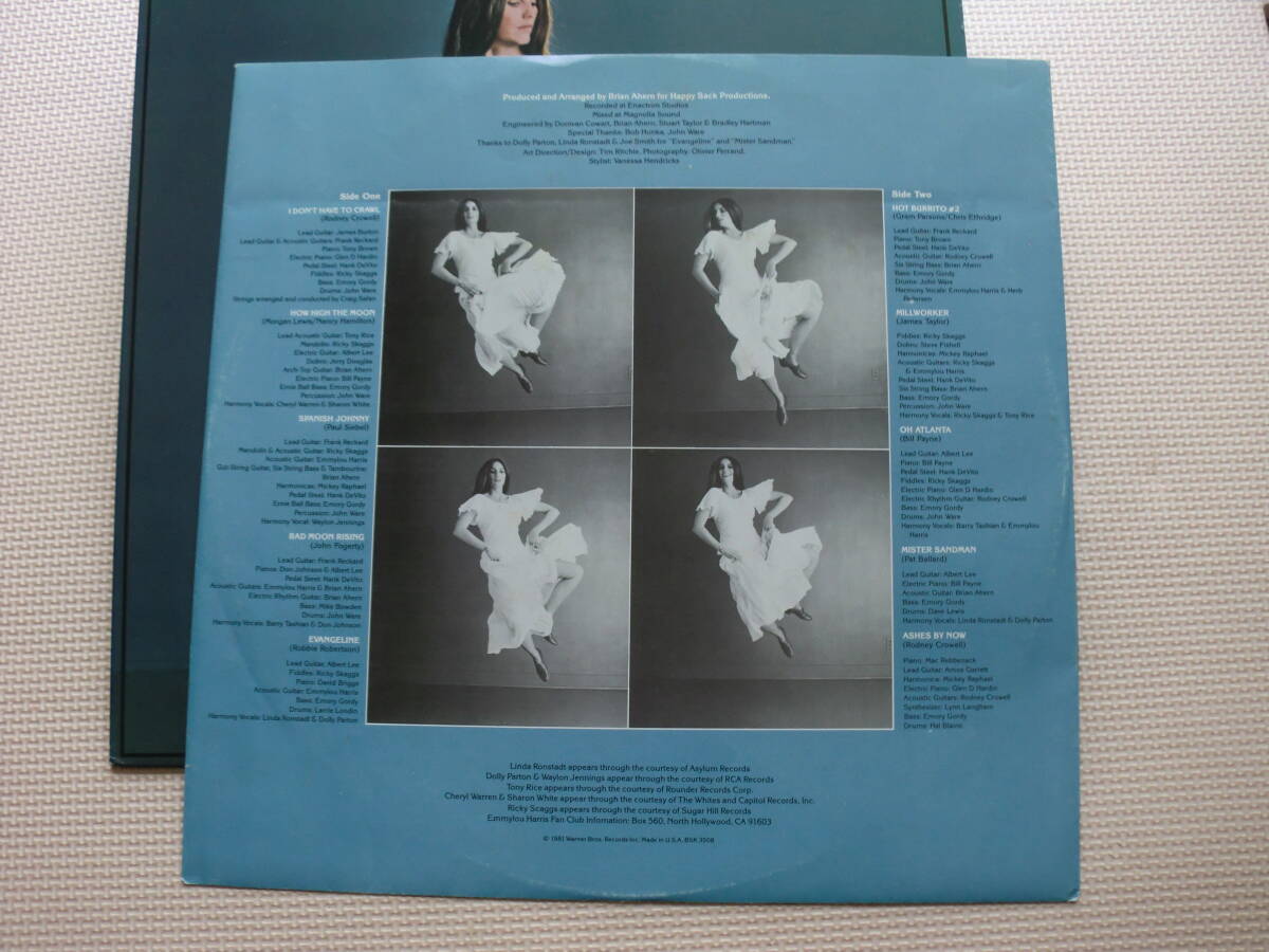 カントリー【LP】Emmylou Harris/Evangeline(BSK3508)(輸入盤)_画像4