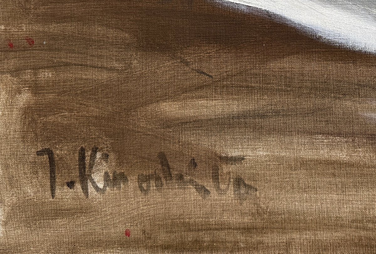 油彩画【裸婦】直筆サインあり 油絵 油彩画 裸婦 ラファエルカレーラス 外国人作家 サイン有り