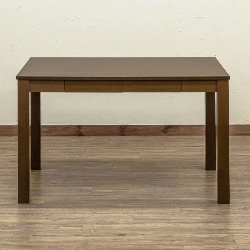 ダイニングテーブル 引出し付 木製 110cm幅 デスクとしても ブラウン VGL-25(BR)の画像3