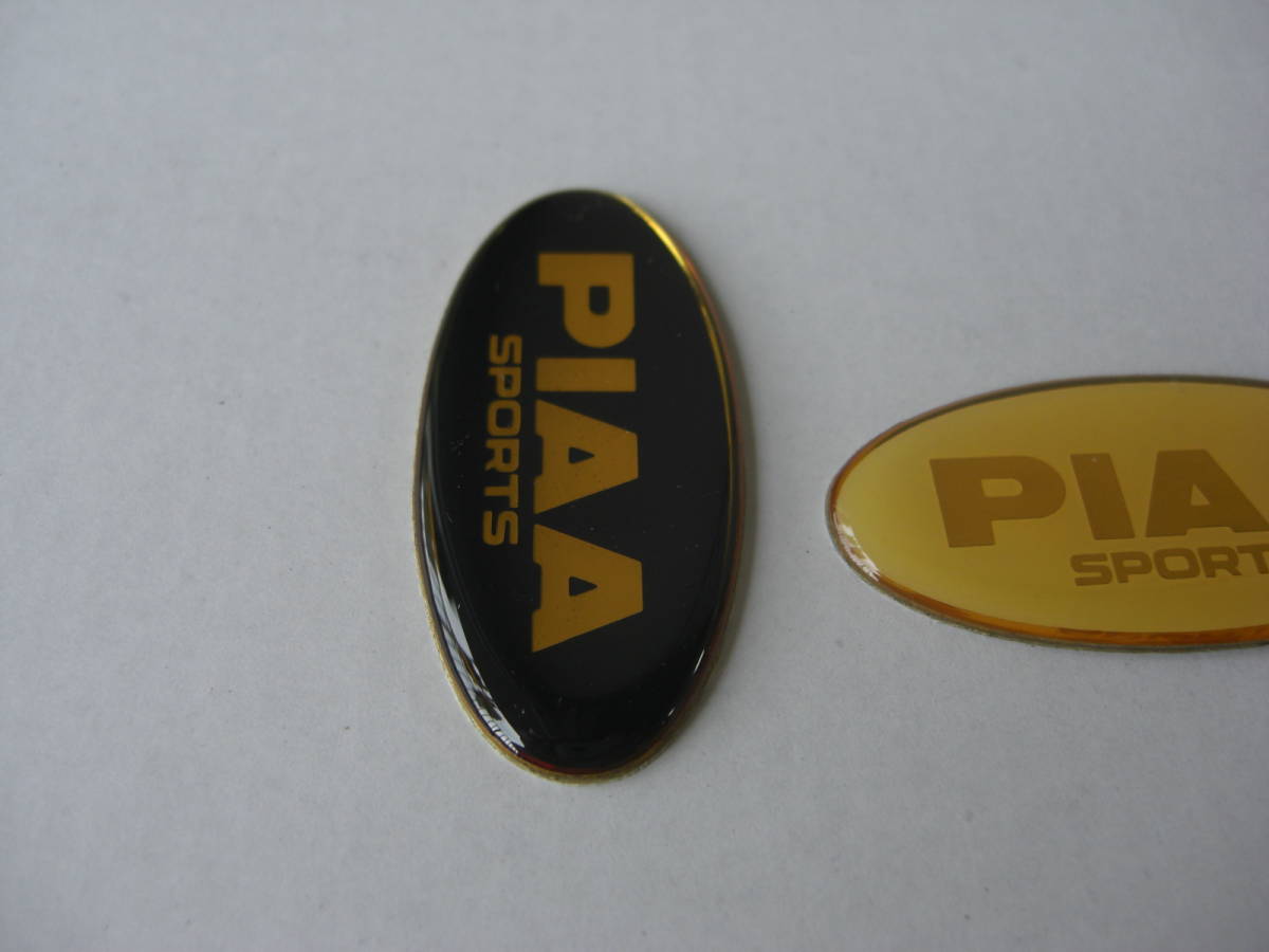 ★　８７年 当時物　PIAA エンブレム！黒色・白色！！2枚組1セット/新品/送料110円_画像2