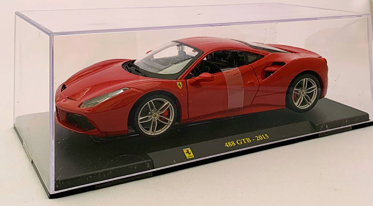 ●デアゴスティーニ レ・グランディ・フェラーリコレクション No.11『488 GTB - 2015』1/24 ダイキャストモデル　 ●Ferrari ミニカー_画像1
