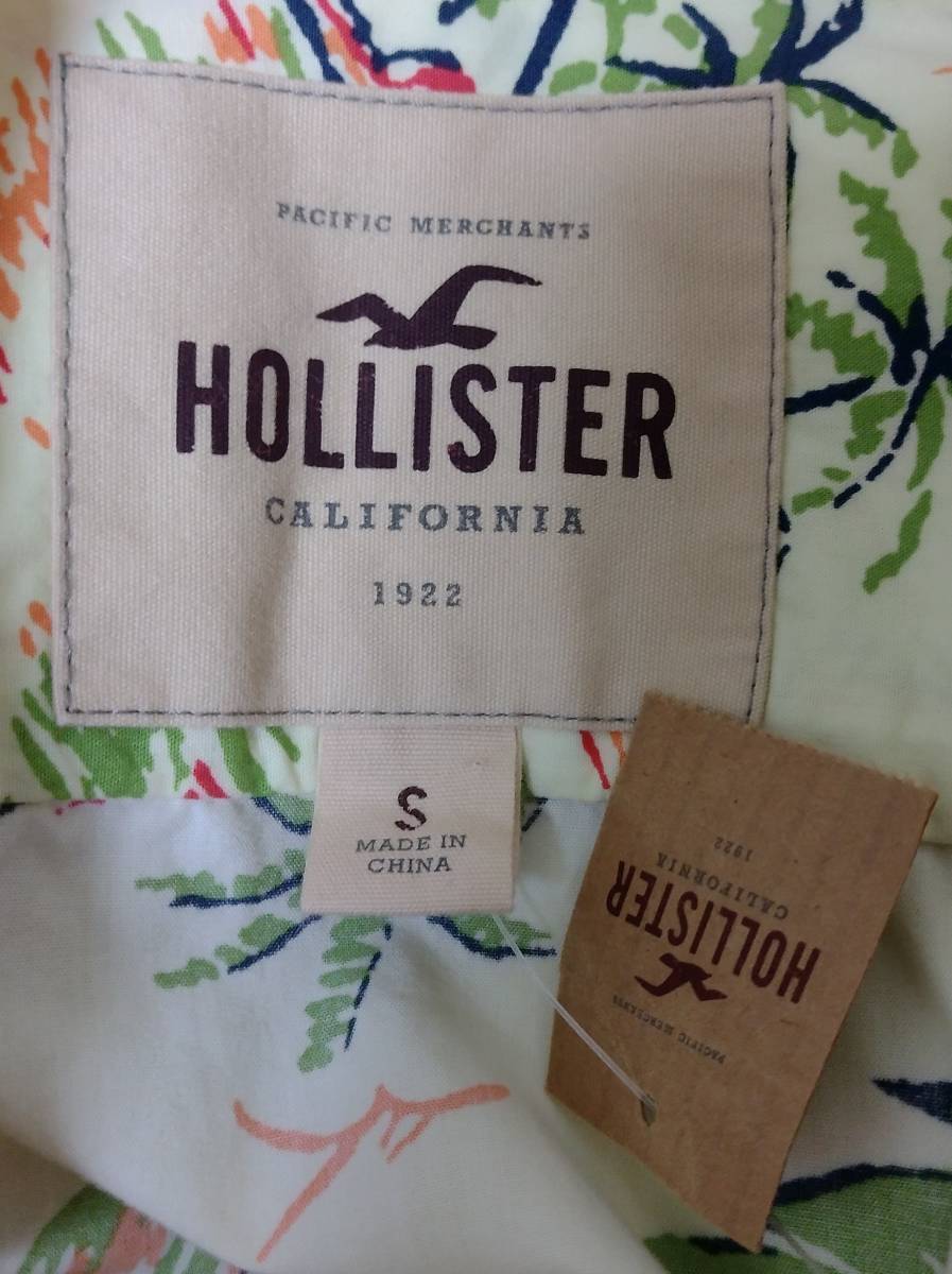 【新品タグ付】HOLLISTER CALIFORNIA アロハシャツ Sサイズ ホリスター_画像5