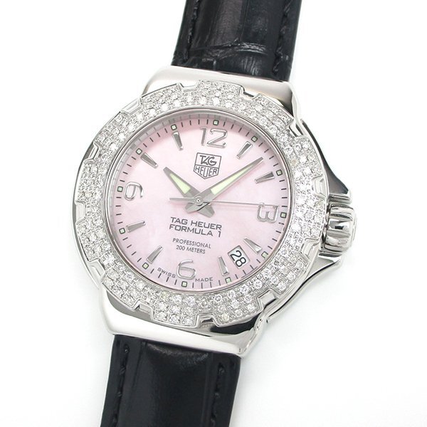 1円～ 3ヶ月保証付き 磨き済み 美品 本物 人気 TAGHEUER タグホイヤー Sel セル WG1412 ホワイト レディース 時計