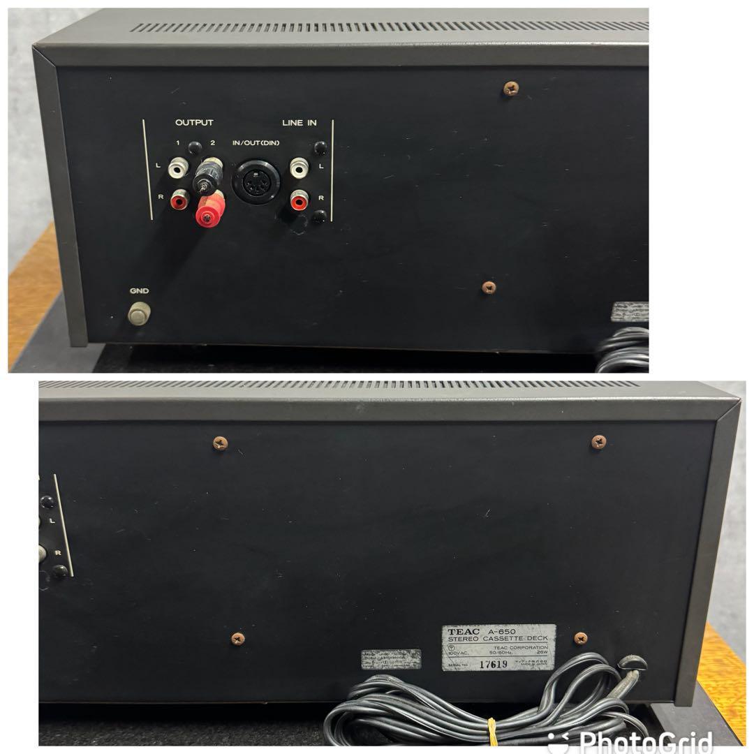 ✨希少品✨ TEAC A-650 カセットデッキ 名機 コレクター必見 ✨希少品✨ TEAC A-650 カセットデッキ 名機 コレクター必見