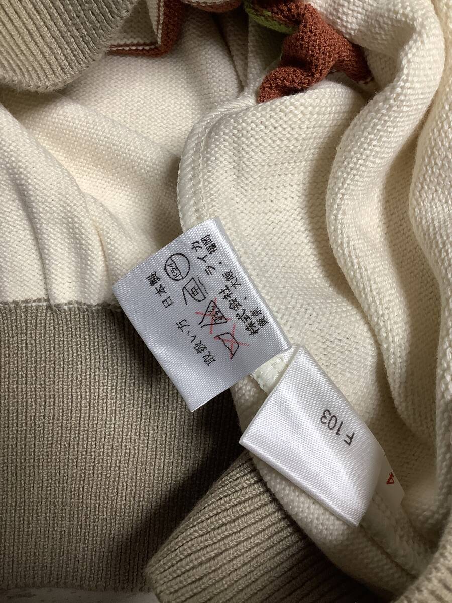 タグなしサービス　新品未使用　グリーンクラブ　定価30,000円程の品　 Lサイズ程 　秋冬春　高級ニットカットソー　高級セーター_画像7