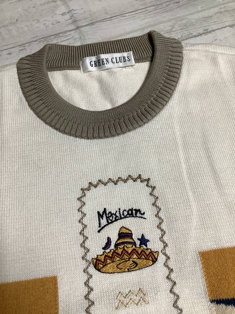 タグなしサービス　新品未使用　グリーンクラブ　定価30,000円程の品　 Lサイズ程 　秋冬春　高級ニットカットソー　高級セーター_画像6