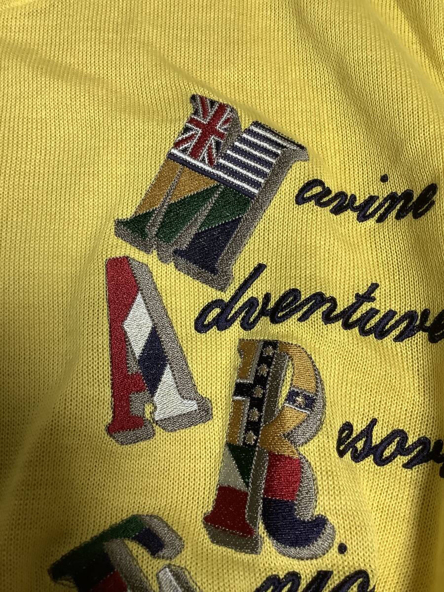 タグなしサービス　新品未使用　激レア　ピアスポーツ　定価23,000円程　 Ｌサイズ 　カットソー　半袖ニット　イエロー系_画像7