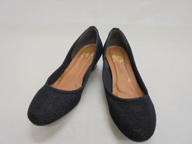 【KCM】JHKS-236-23.0★ワケあり長期展示品★LOOP&LOOP レディース ウェッジソール パンプス ブラック系 23.0cm_画像2