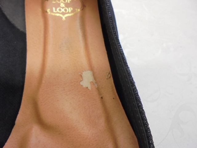 【KCM】JHKS-236-23.0★ワケあり長期展示品★LOOP&LOOP レディース ウェッジソール パンプス ブラック系 23.0cm_画像7