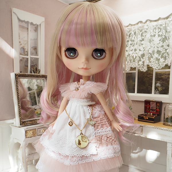  Neo Blythe парик концы волос .. спираль SBM 10 дюймовый Blythe