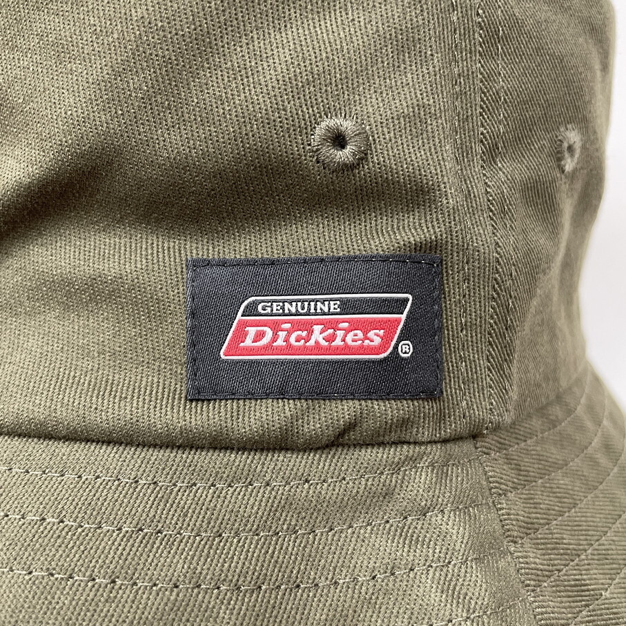 Dickies グリーン系 バケットハット 帽子 スポーツ ゴルフ アウトドア キャンプ バイクオートバイ ブラックタグ オレンジ刺繍 ディッキーズ_画像5