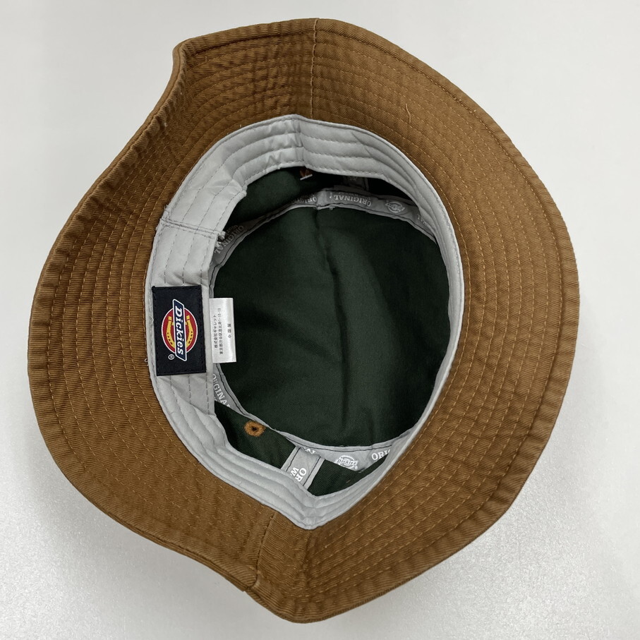 Dickies グリーン×ブラウン バケットハット 帽子 スポーツ ゴルフ バイク キャンプ アウトドア オートバイ釣り ホワイトタグ ディッキーズ_画像9