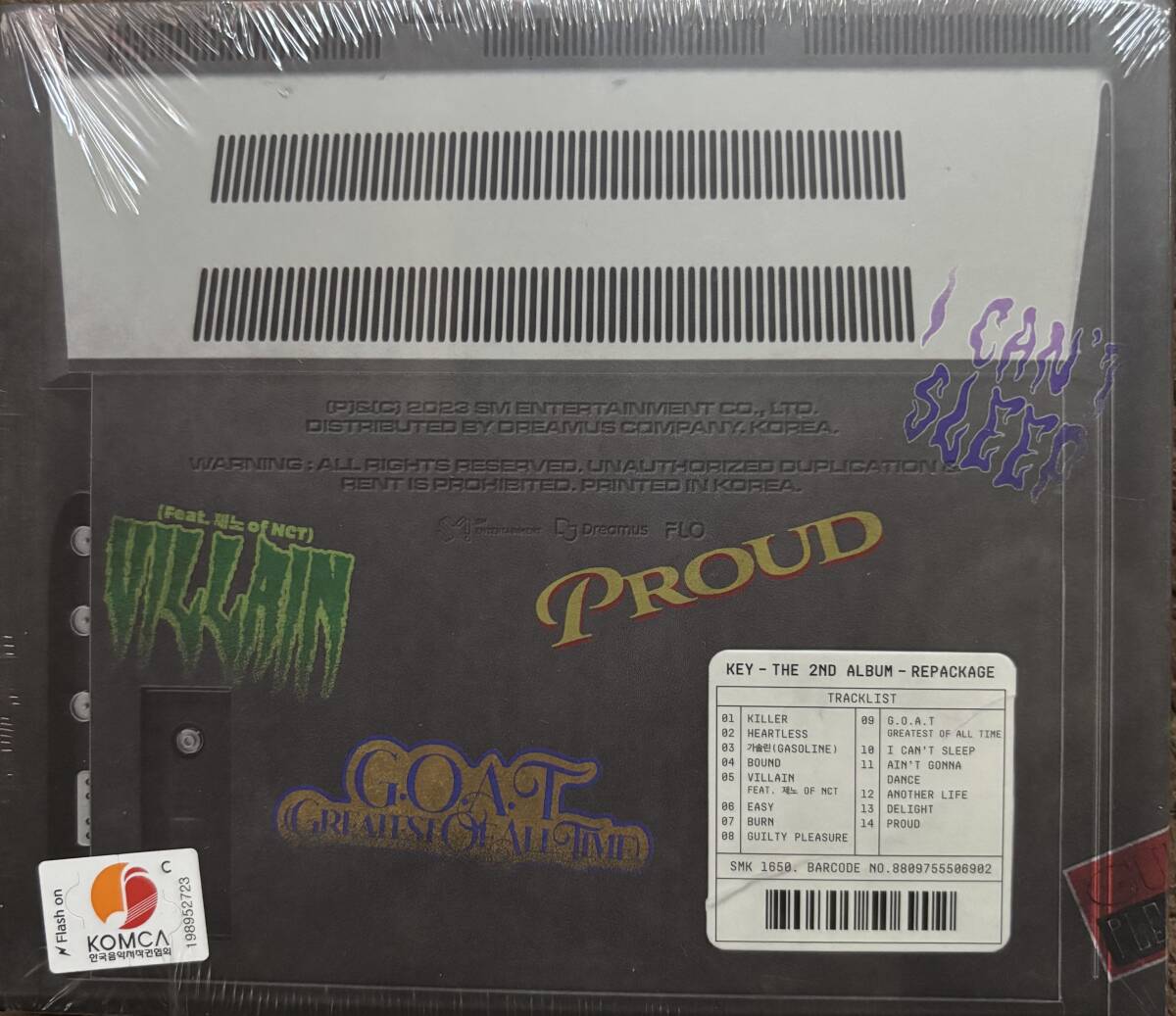  * Killer * THE 2ND ALBUM REPACKAGE KEY SHINee CD 