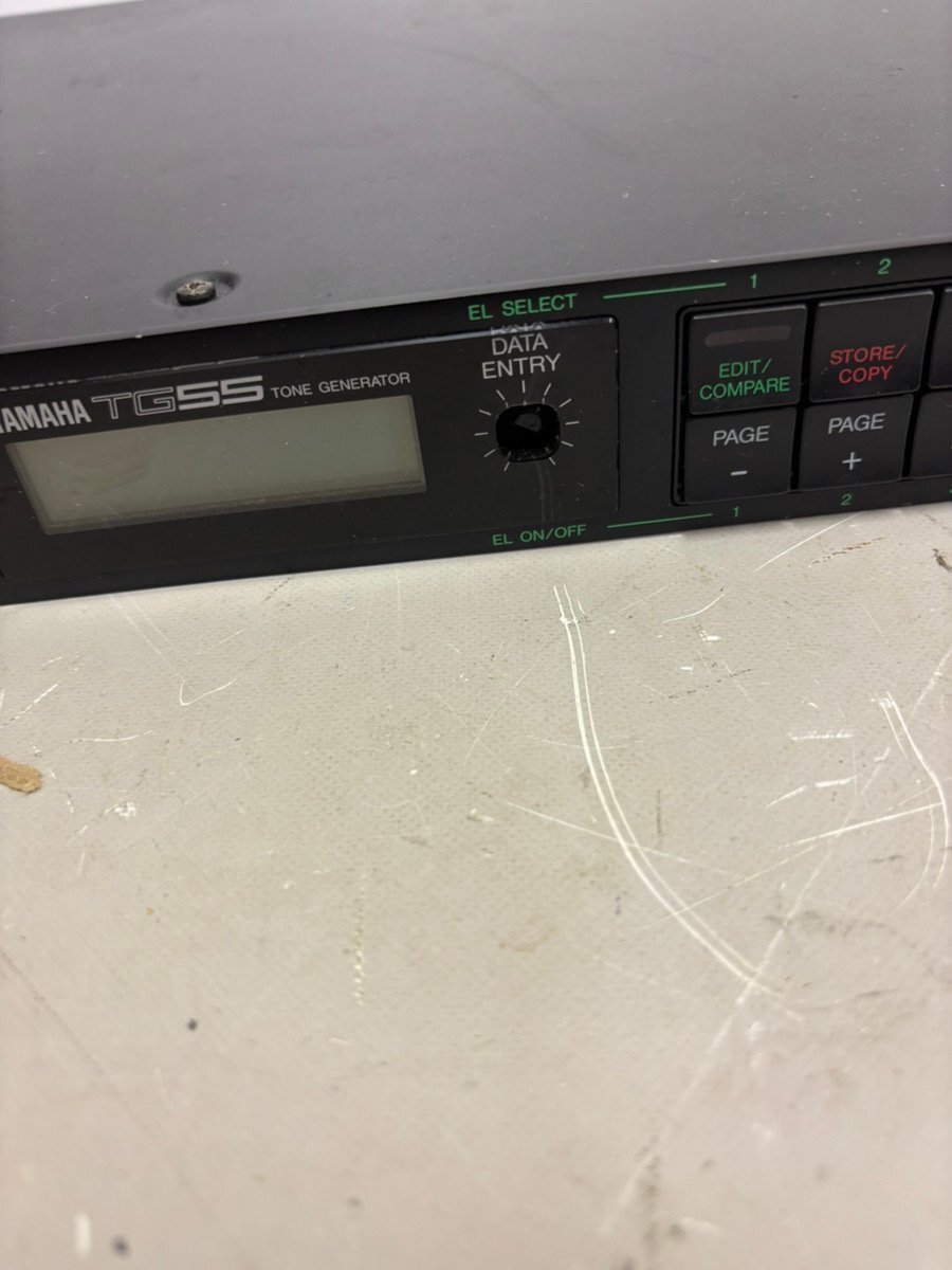 YAMAHA  TG55  動作品  ラック シンセ  音源 動作品YAMAHA TG55 音源モジュール シンセサイザー ラックマウント