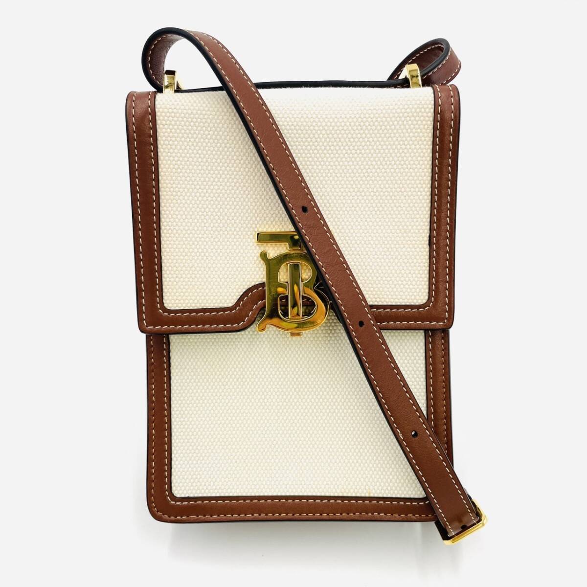 BURBERRY ショルダーバッグ ブラウン/ベージュ BURBERRY バーバリー ショルダーバッグ レディース フレヤ