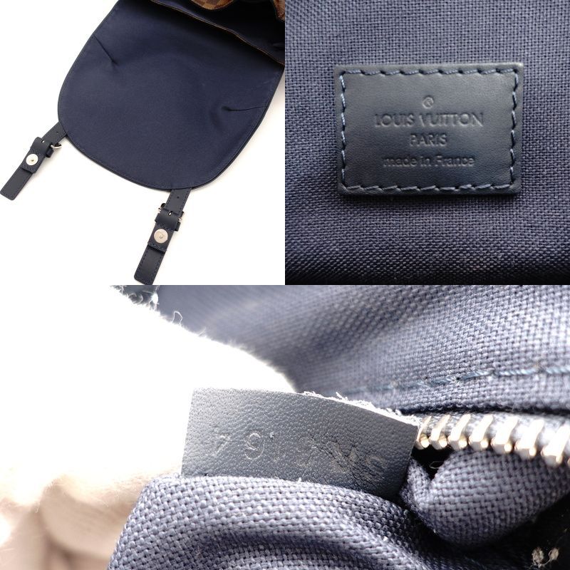  Louis Vuitton LOUIS VUITTON Damier Runner рюкзак монограмма темно-синий рюкзак 7-7-579