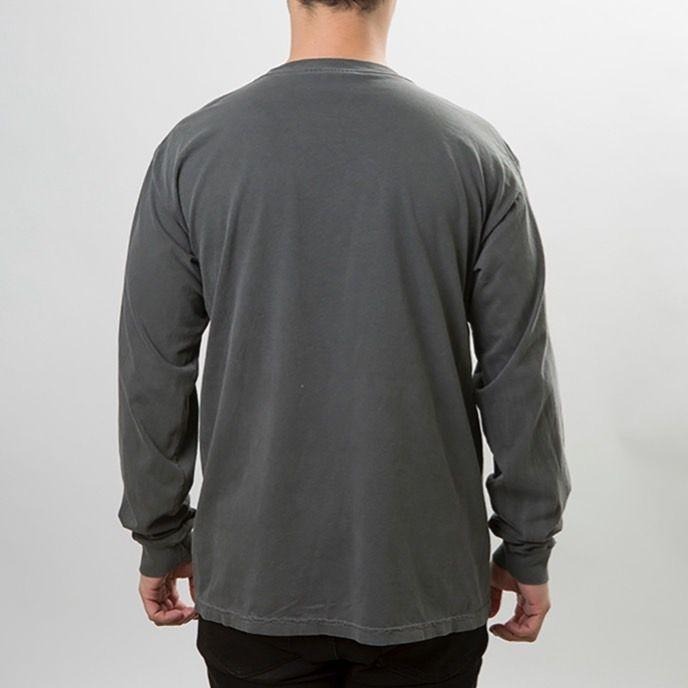 新品未使用 コンフォートカラーズ 6.1oz 長袖Tシャツ ペッパー Lサイズ COMFORT COLORS 6014 RINGSPUN LONG SLEEVE T-Shirts_画像3